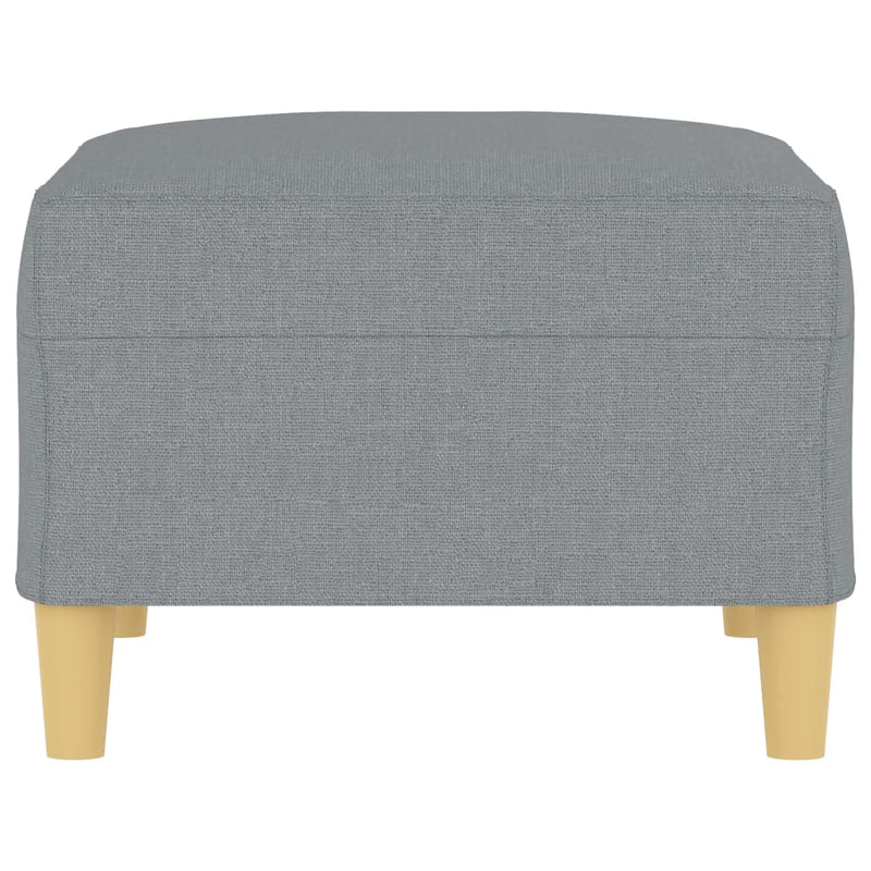 Footstool Light Grey 70x55x41 cm Fabric