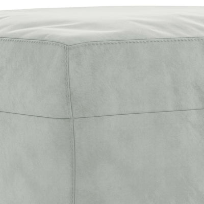 Footstool Light Grey 60x50x41 cm Velvet