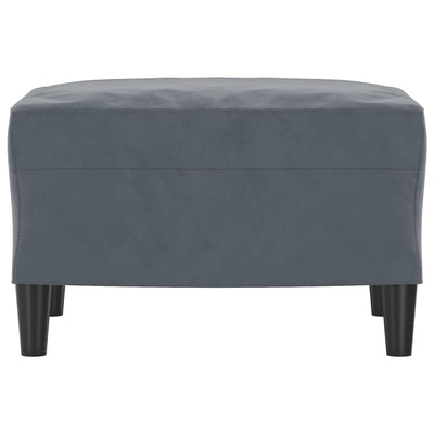 Footstool Dark Grey 60x50x41 cm Velvet