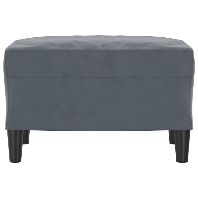 Footstool Dark Grey 60x50x41 cm Velvet