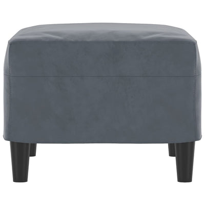 Footstool Dark Grey 60x50x41 cm Velvet