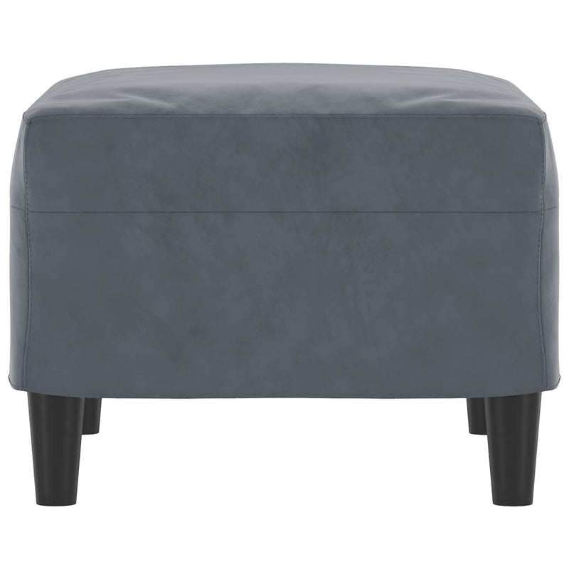 Footstool Dark Grey 60x50x41 cm Velvet