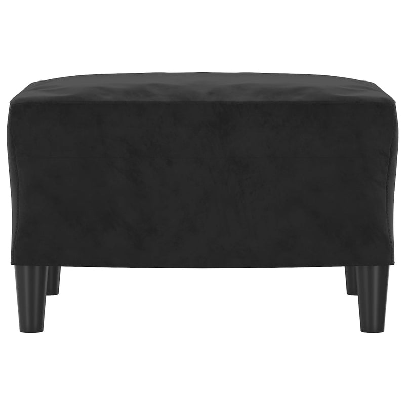 Footstool Black 60x50x41 cm Velvet