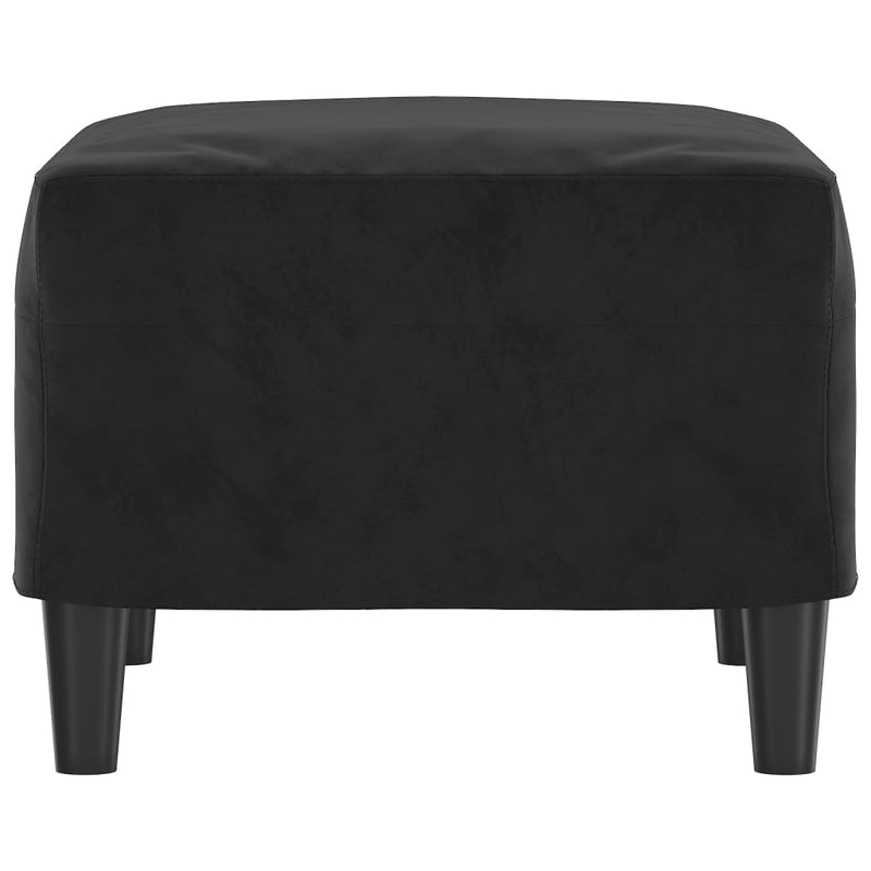 Footstool Black 60x50x41 cm Velvet