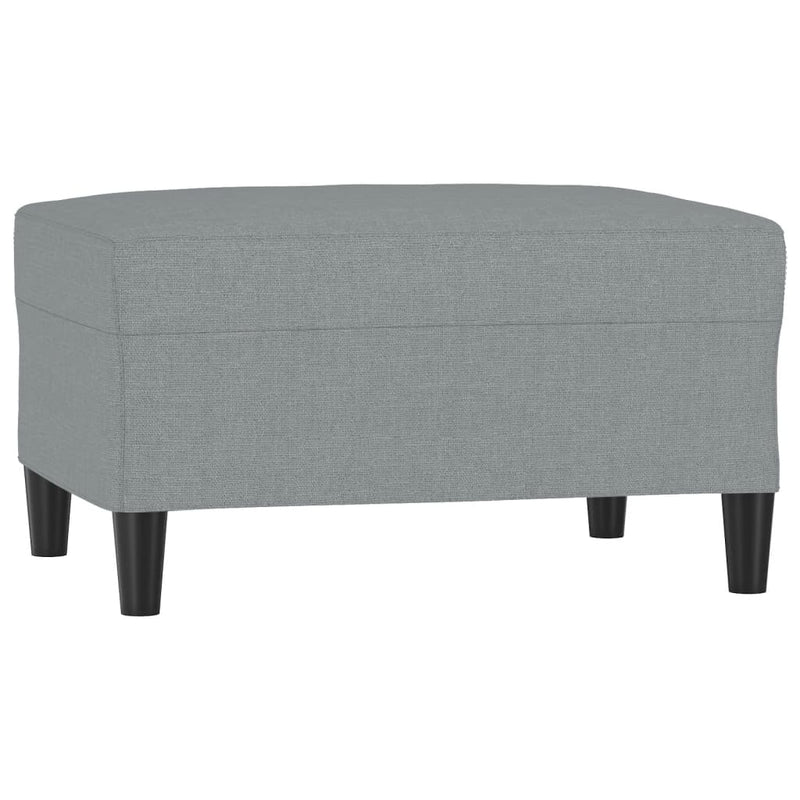 Footstool Light Grey 70x55x41 cm Fabric