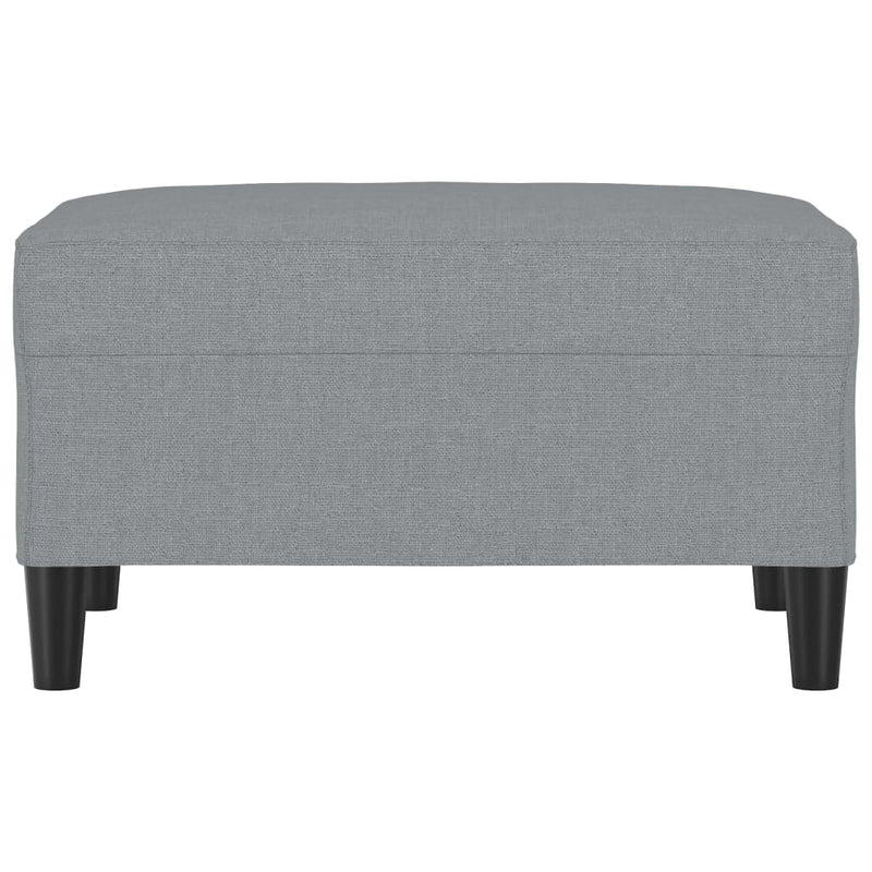 Footstool Light Grey 70x55x41 cm Fabric