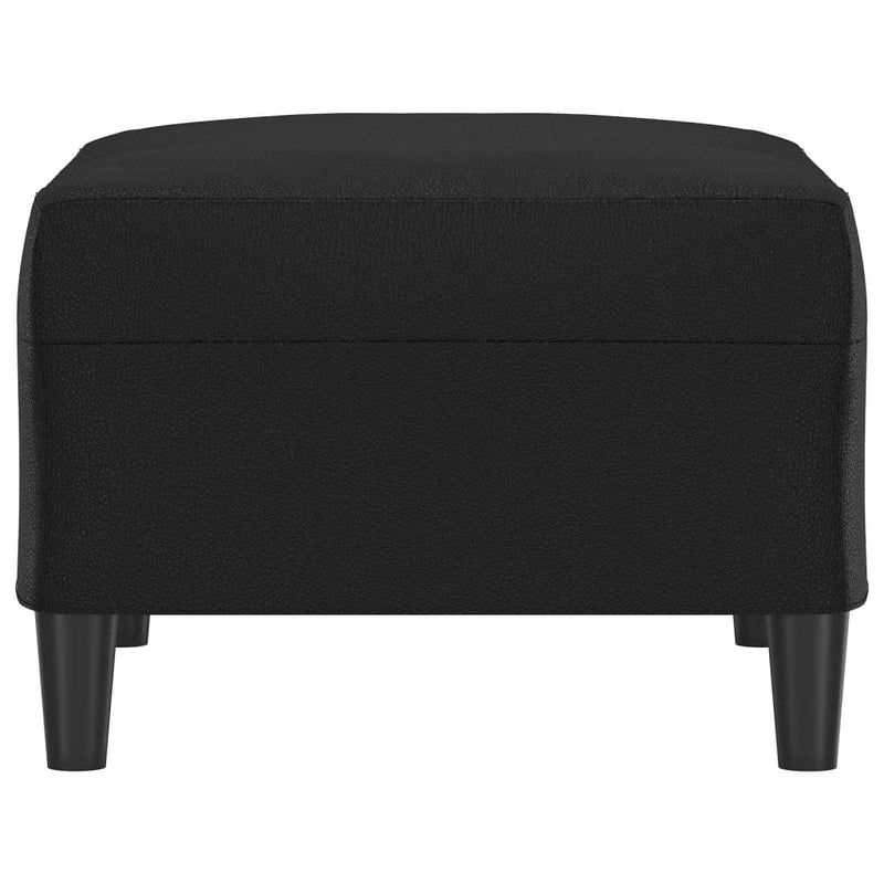 Footstool Black 70x55x41 cm Faux Leather