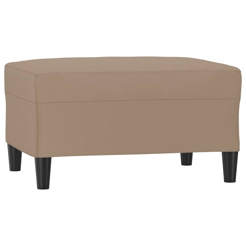 Footstool Cappuccino 70x55x41 cm Faux Leather