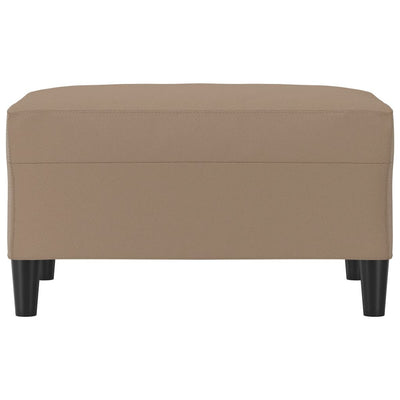 Footstool Cappuccino 70x55x41 cm Faux Leather