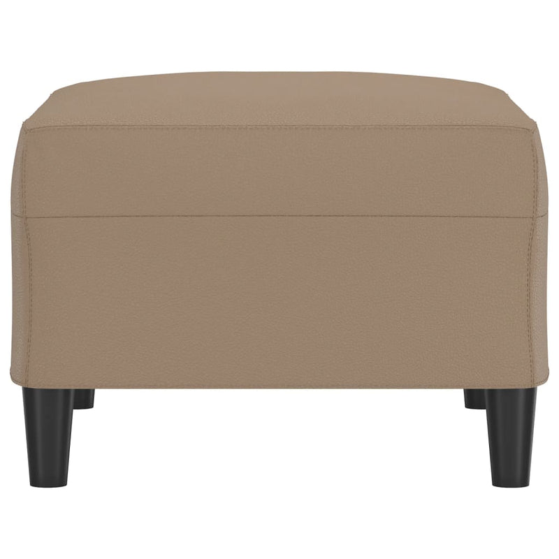 Footstool Cappuccino 70x55x41 cm Faux Leather