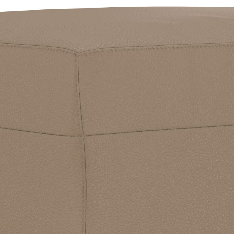 Footstool Cappuccino 70x55x41 cm Faux Leather