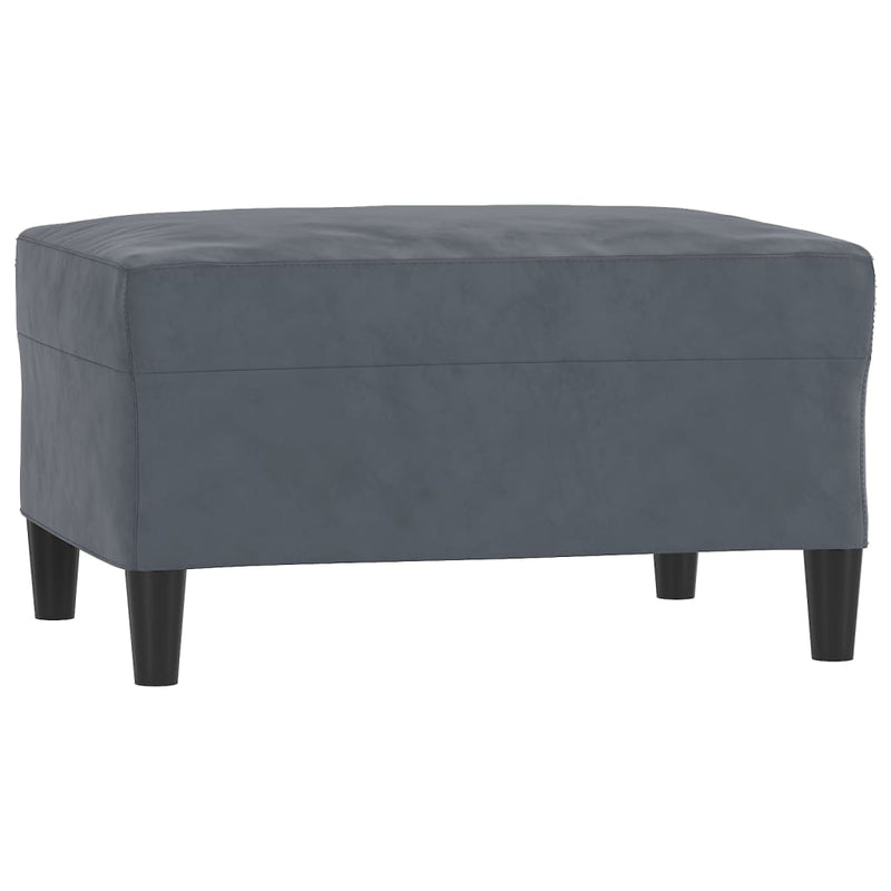 Footstool Dark Grey 70x55x41 cm Velvet