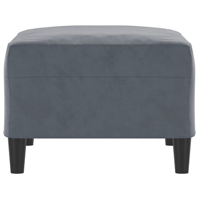 Footstool Dark Grey 70x55x41 cm Velvet