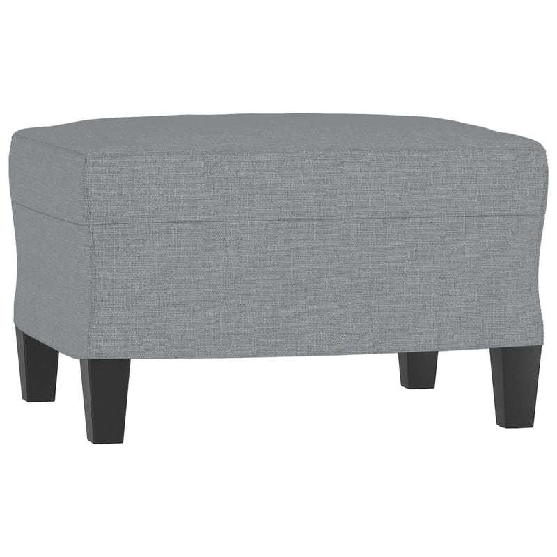 Footstool Light Grey 60x50x41 cm Fabric