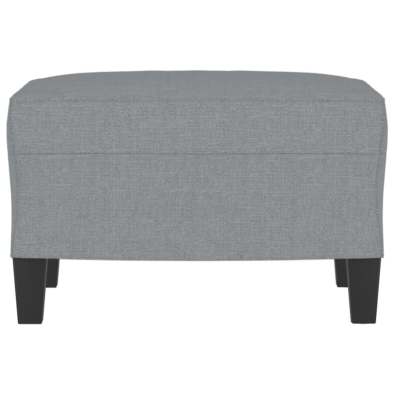 Footstool Light Grey 60x50x41 cm Fabric