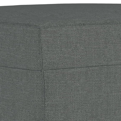 Footstool Dark Grey 60x50x41 cm Fabric