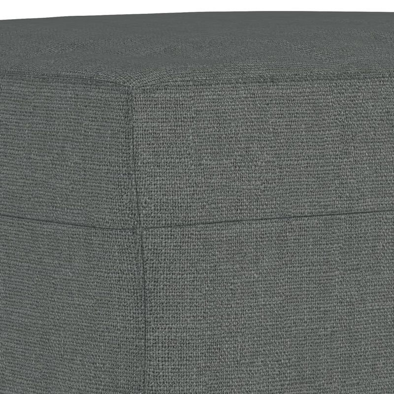 Footstool Dark Grey 60x50x41 cm Fabric