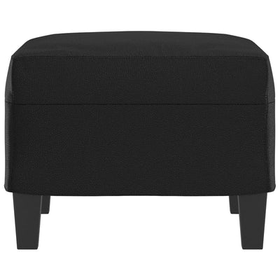 Footstool Black 60x50x41 cm Faux Leather