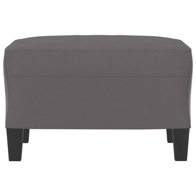 Footstool Grey 60x50x41 cm Faux Leather