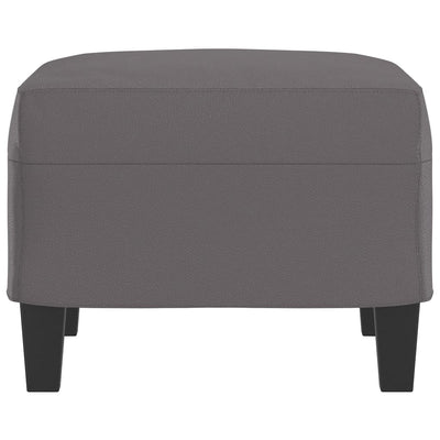 Footstool Grey 60x50x41 cm Faux Leather