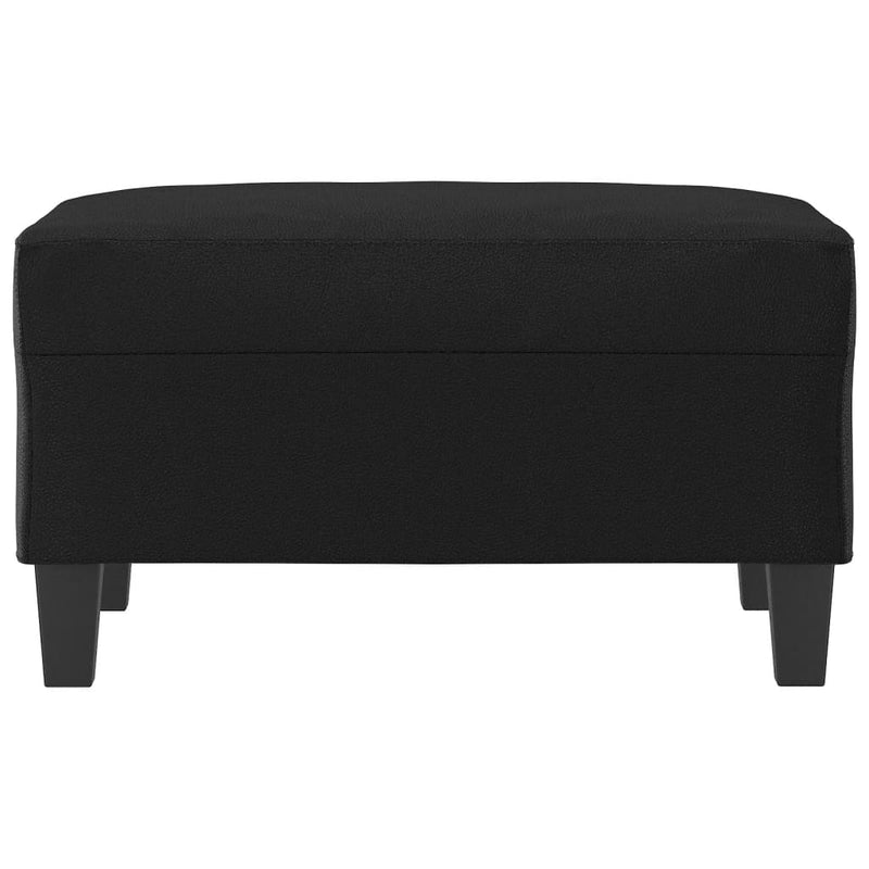 Footstool Black 70x55x41 cm Faux Leather