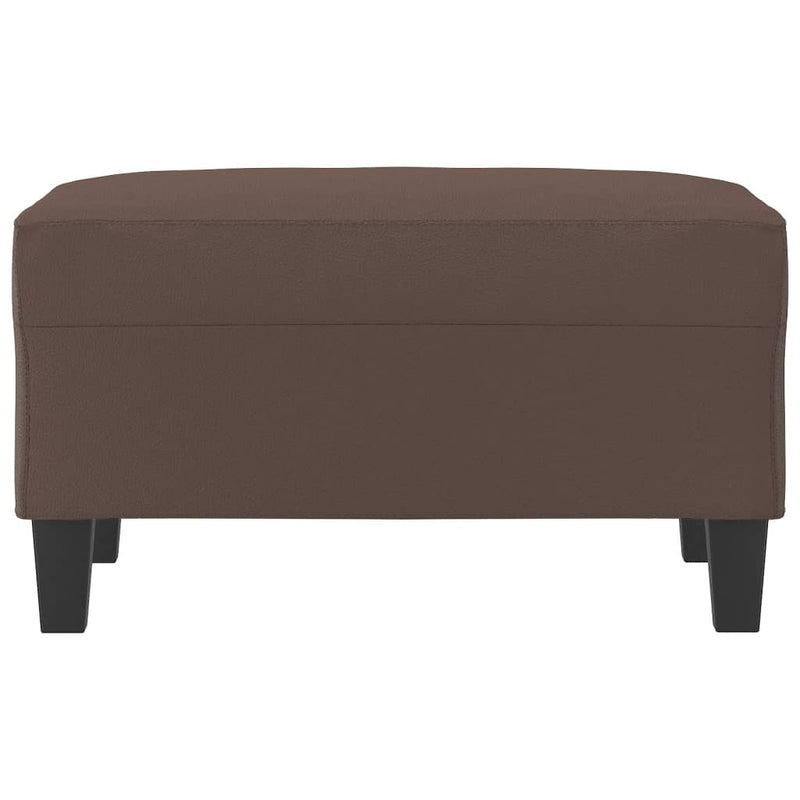 Footstool Brown 70x55x41 cm Faux Leather