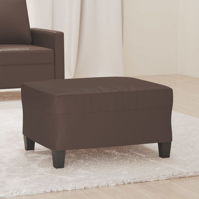 Footstool Brown 70x55x41 cm Faux Leather