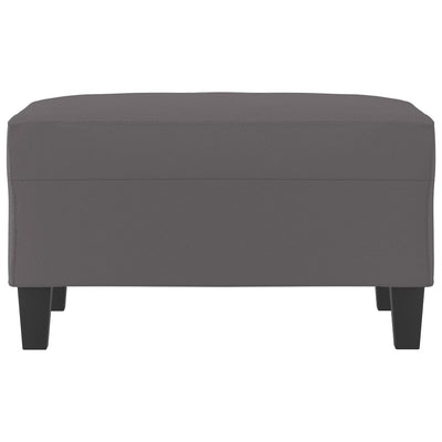 Footstool Grey 70x55x41 cm Faux Leather