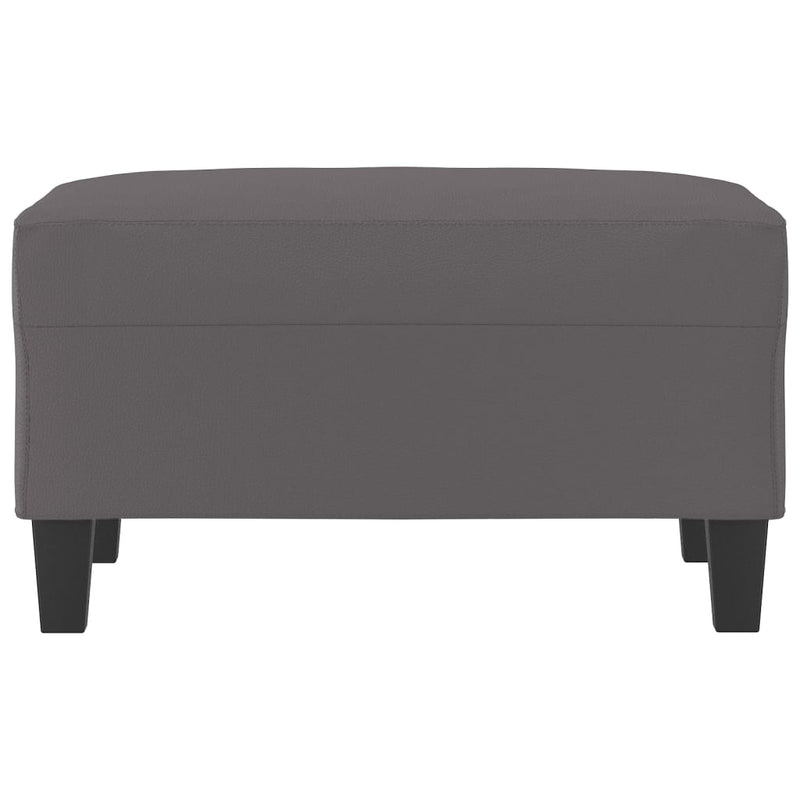 Footstool Grey 70x55x41 cm Faux Leather