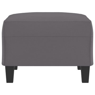 Footstool Grey 70x55x41 cm Faux Leather