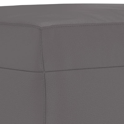 Footstool Grey 70x55x41 cm Faux Leather