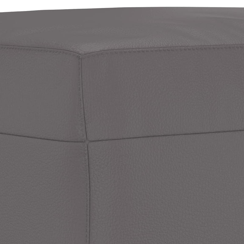 Footstool Grey 70x55x41 cm Faux Leather