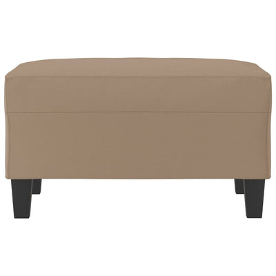 Footstool Cappuccino 70x55x41 cm Faux Leather