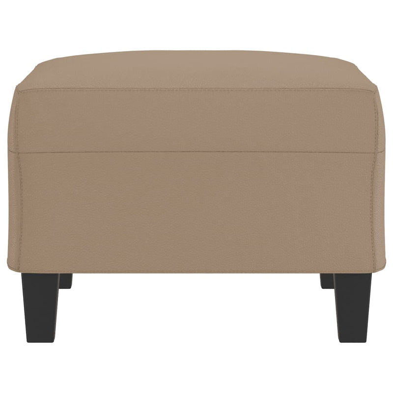 Footstool Cappuccino 70x55x41 cm Faux Leather