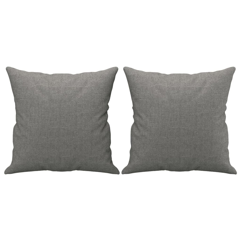 Throw Pillows 2 pcs Dark Grey 40x40 cm Fabric