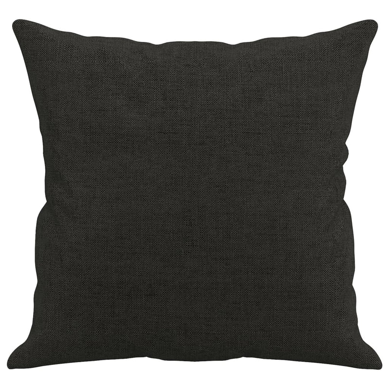 Throw Pillows 2 pcs Black 40x40 cm Fabric