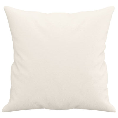 Throw Pillows 2 pcs Cream 40x40 cm Faux Leather