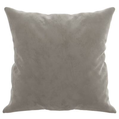 Throw Pillows 2 pcs Light Grey 40x40 cm Velvet