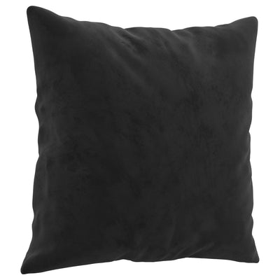 Throw Pillows 2 pcs Black 40x40 cm Velvet