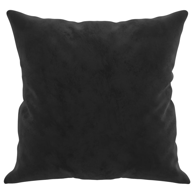 Throw Pillows 2 pcs Black 40x40 cm Velvet