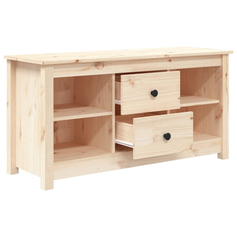 TV Cabinet 103x36.5x52 cm Solid Wood Pine