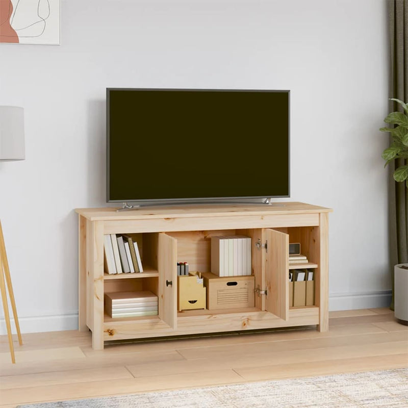 TV Cabinet 103x36.5x52 cm Solid Wood Pine