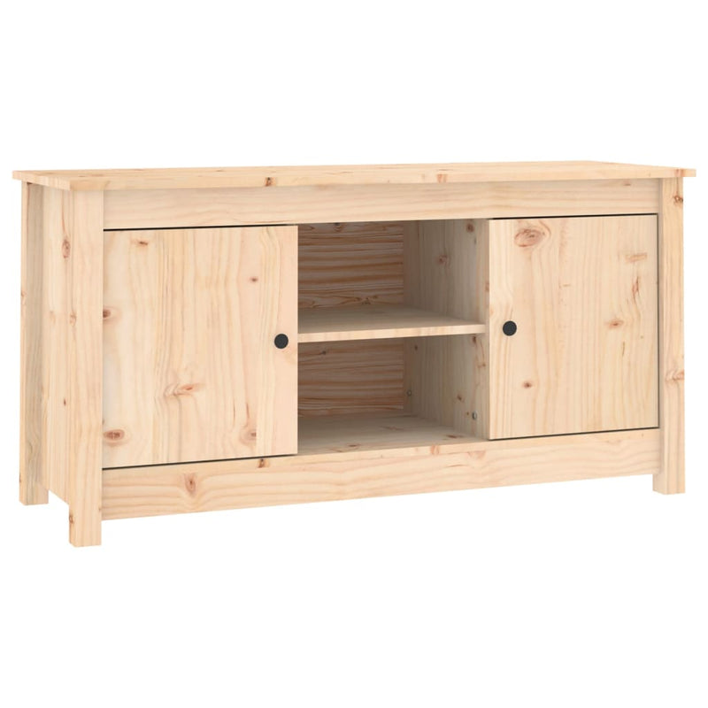 TV Cabinet 103x36.5x52 cm Solid Wood Pine