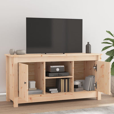 TV Cabinet 103x36.5x52 cm Solid Wood Pine