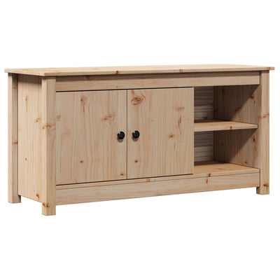 TV Cabinet 103x36.5x52 cm Solid Wood Pine