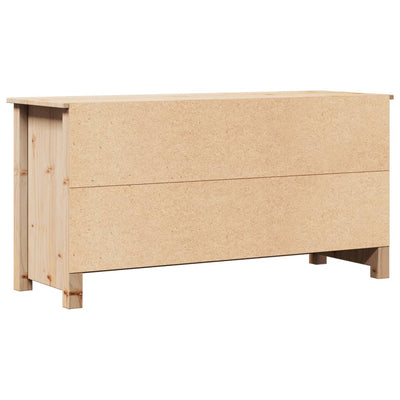 TV Cabinet 103x36.5x52 cm Solid Wood Pine