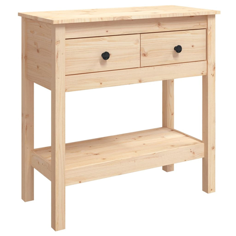 Console Table 75x35x75 cm Solid Wood Pine