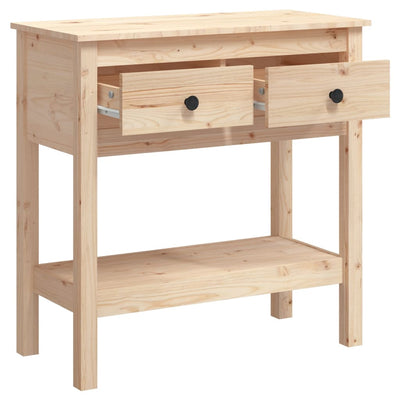 Console Table 75x35x75 cm Solid Wood Pine