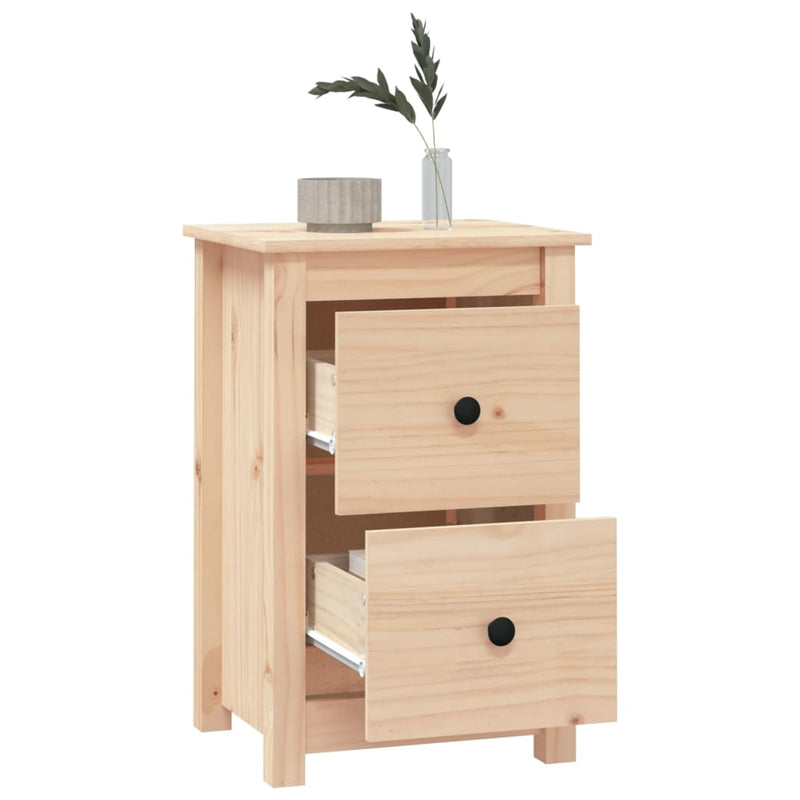 Bedside Cabinets 2 pcs 40x35x61.5 cm Solid Wood Pine