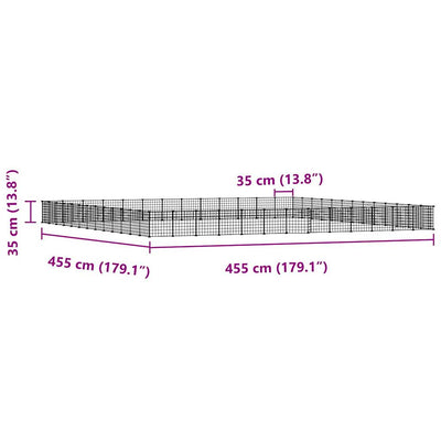 52-Panel Pet Cage with Door Black 35x35 cm Steel